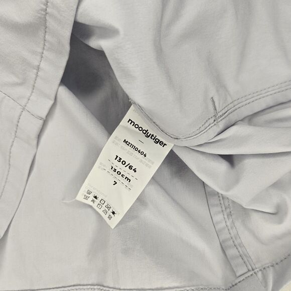 Moody Tiger Tech Jacket Youth Girls 130(sz 7) White  Zip  Athletic Small Spot‎ - Picture 2 of 9